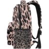Mochila con estampado de leopardo y guepardo de oro rosa