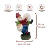Raywer 2 gnomos que juegan con pelota luz solar decorada