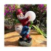Raywer 2 gnomos que juegan con pelota luz solar decorada