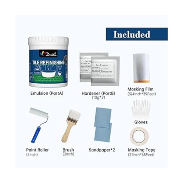 DWIL Kit de acabado de bañera y azulejos sin olor para_2