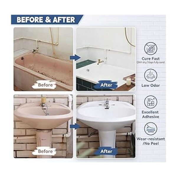 DWIL Kit de acabado de bañera y azulejos sin olor para_3