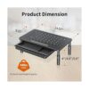 ELIVED Paquete de 2 soportes elevadores para monitor con