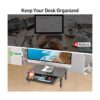 ELIVED Paquete de 2 soportes elevadores para monitor con
