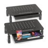 ELIVED Paquete de 2 soportes elevadores para monitor con
