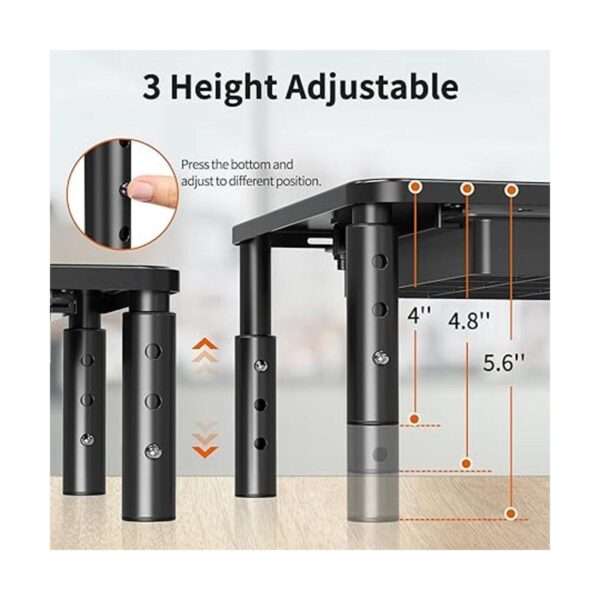 ELIVED Paquete de 2 soportes elevadores para monitor con