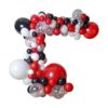 Kit de arco de guirnalda de globos de color rojo negro_1
