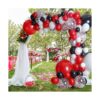 Kit de arco de guirnalda de globos de color rojo negro_5
