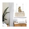 Dahey Macramé Percha para ventana de gato estilo