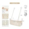 Dahey Macramé Percha para ventana de gato estilo