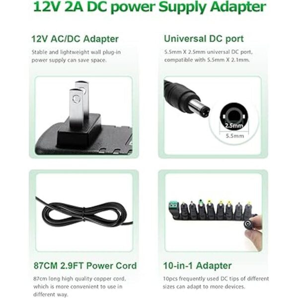 Arkare Fuente de alimentación de 12 V adaptador de CACC_2