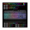 Teclado y ratón inalámbrico RGB para juegos teclado