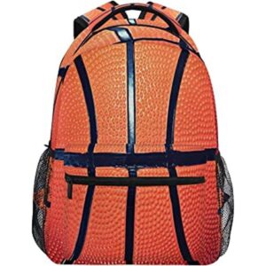 Mochila escolar con textura de pelota deportiva para