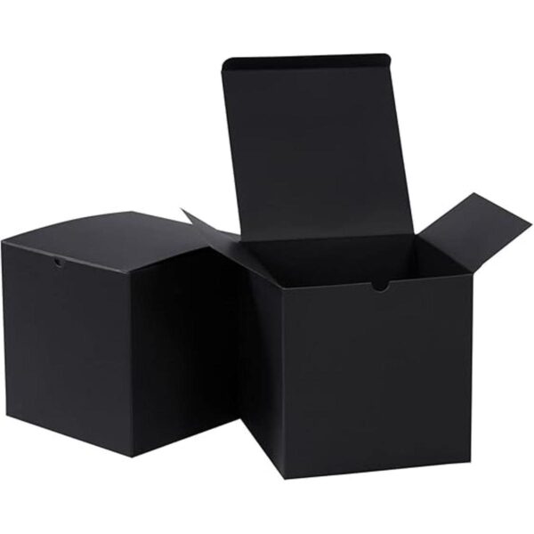 NIGNYA Cajas de regalo Kraft con tapa 5 x 5 x 5 pulgadas