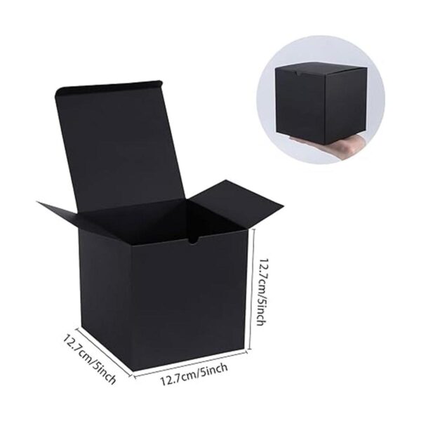 NIGNYA Cajas de regalo Kraft con tapa 5 x 5 x 5 pulgadas
