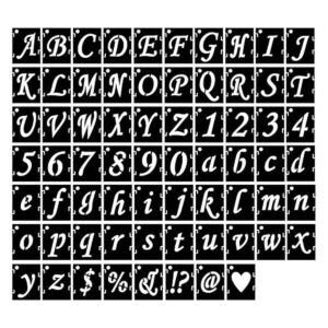 Eage Plantillas de letras del alfabeto de 2 pulgadas 68