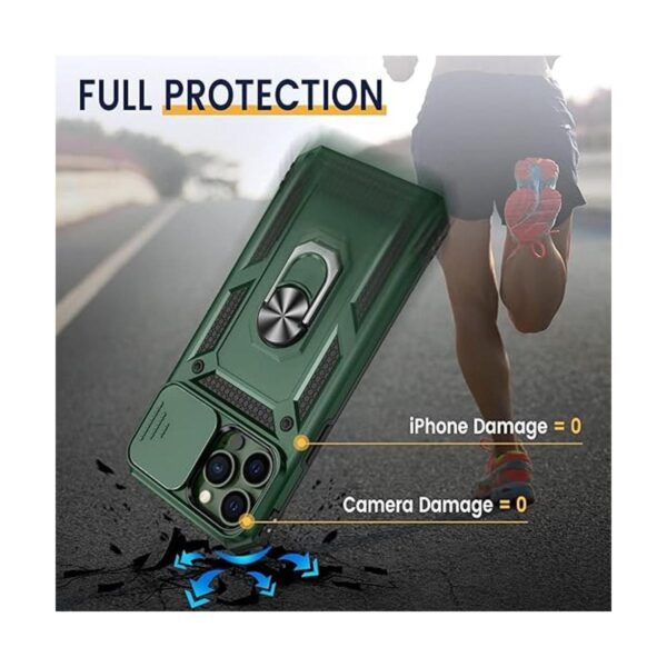 Goton Armor Funda para iPhone 13 Pro Max con soporte para_4
