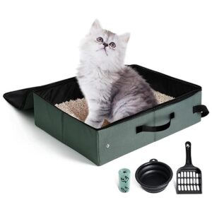 LIOOPET Caja de arena portátil con tapa caja de arena de