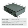LIOOPET Caja de arena portátil con tapa caja de arena de