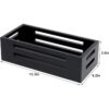 Caja de decoración negra para inodoro cesta de baño de