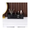 Caja de decoración negra para inodoro cesta de baño de