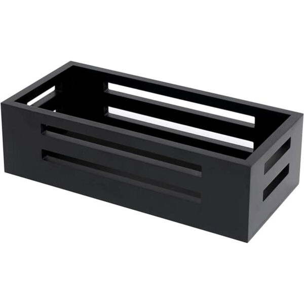 Caja de decoración negra para inodoro cesta de baño de