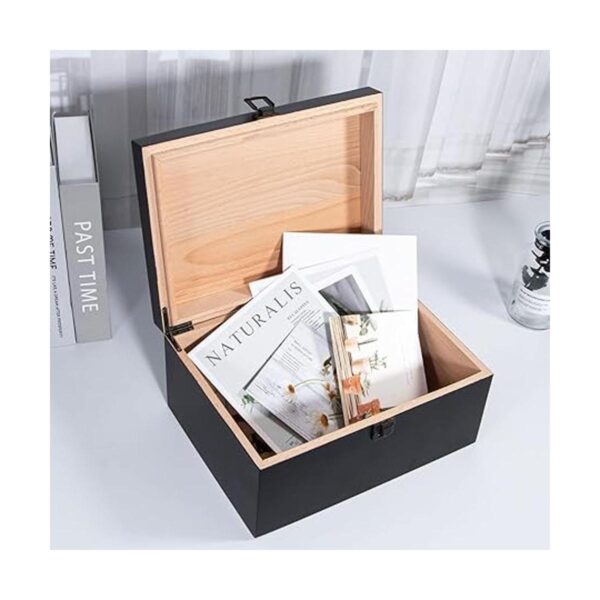 Caja de recuerdo de madera caja de madera decorativa_2