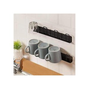 Juego de 2 ganchos tazas de café sin taladrar con 4