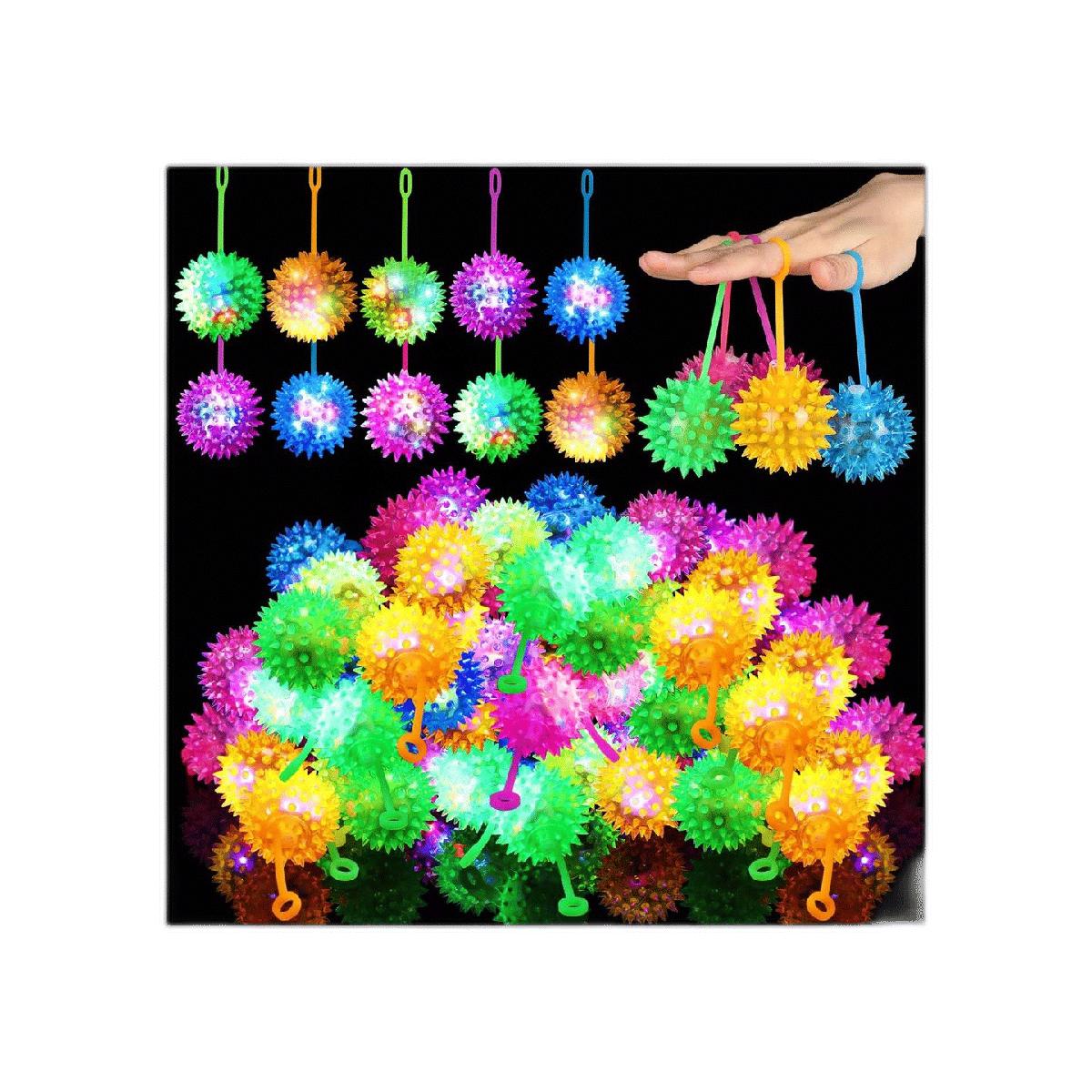 Bola LED iluminada con forma de punta y bola que parpadea