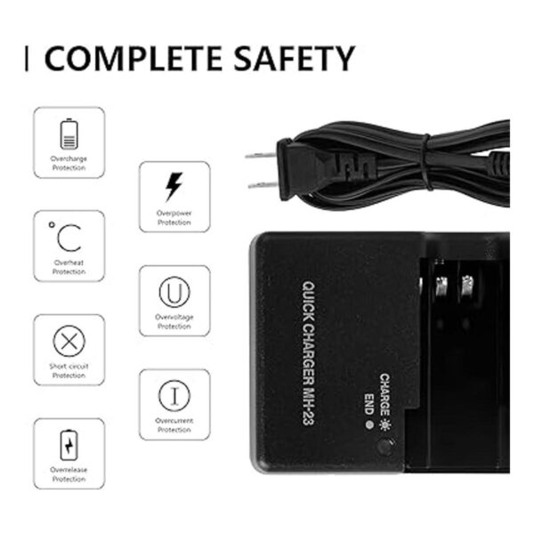 Cargador rápido MH23 para batería Nikon ENEL9 ENEL9a_5