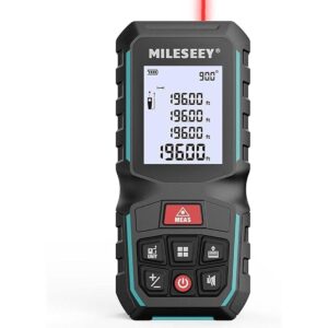 MiLESEEY Cinta métrica láser de 196 pies con sensor de_1