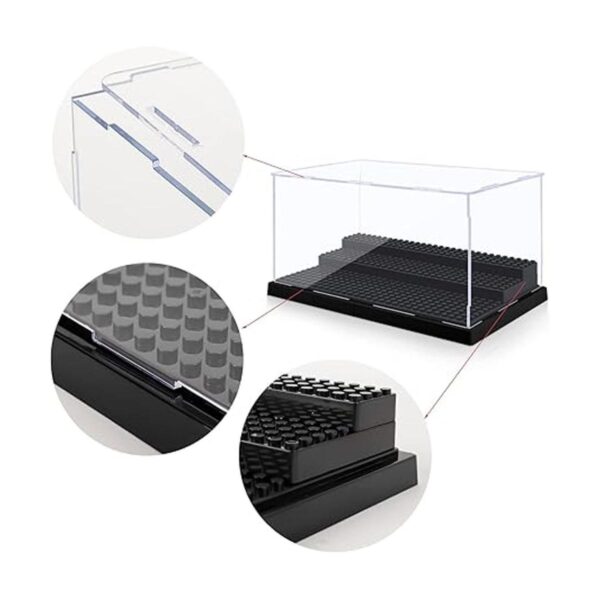 Minifigure Display Case for Action Figures Blocks Clear_3