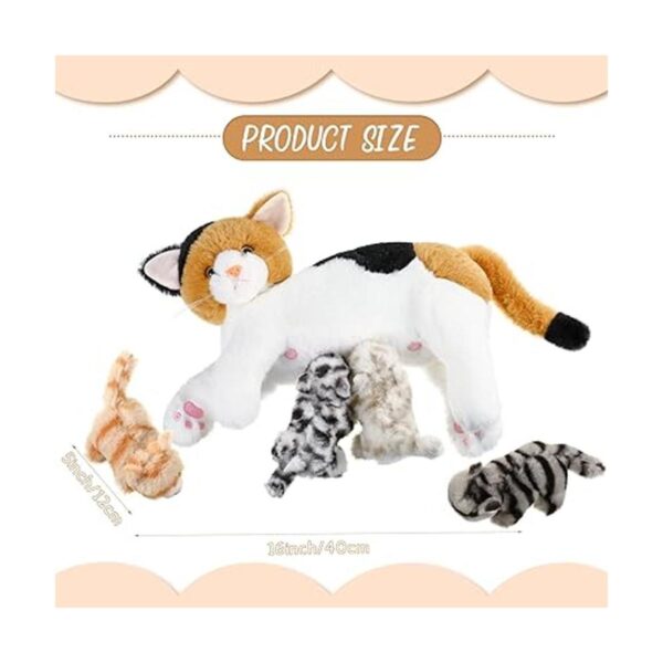 Animales de peluche de gato con gatitos de peluche