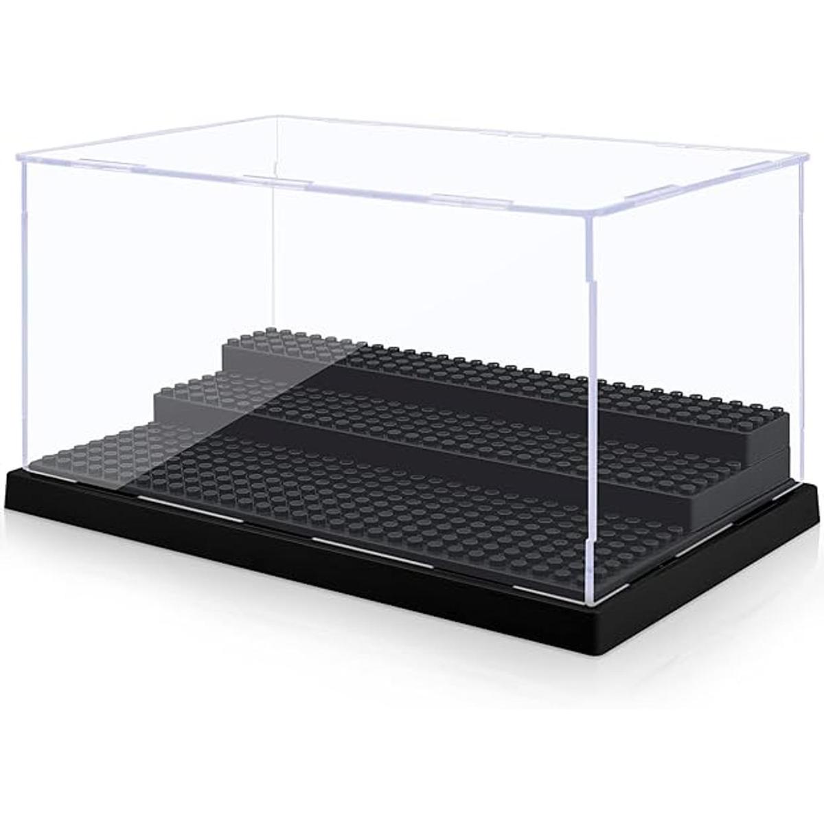 Minifigure Display Case for Action Figures Blocks Clear