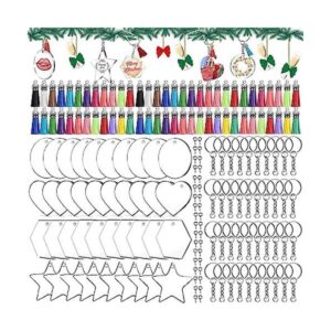 Llavero acrílico de Navidad en blanco llaveros