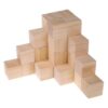 Bloques de madera para manualidades cubos de madera sin