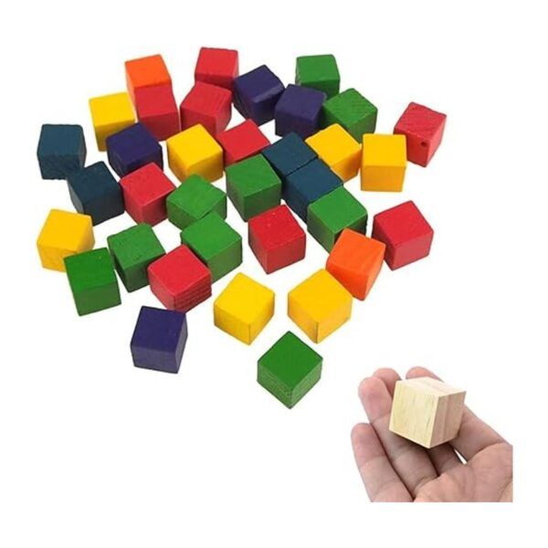 Bloques de madera para manualidades cubos de madera sin