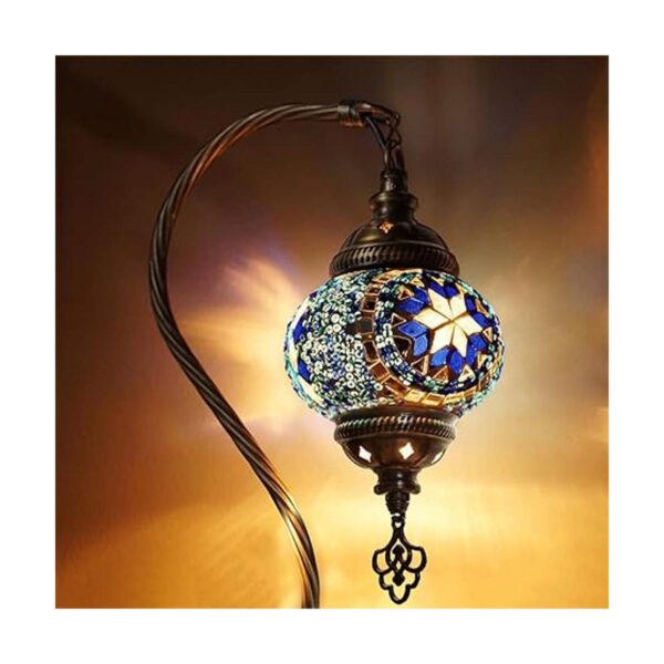 Retrago Home Decor Lámpara de mesa de mosaico marroquí_2