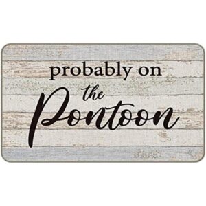 MIXDING Probablemente On The Pontoon Tapete para puerta_1