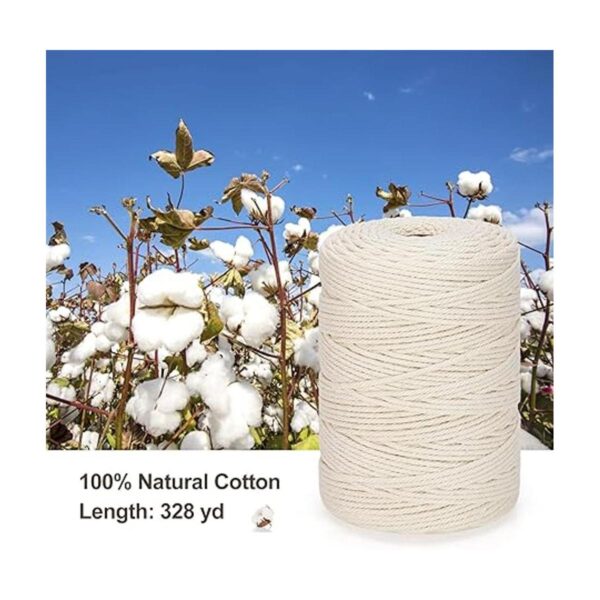 Cordón de macramé de 0.118 in x 328 yardas cuerda de