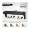 Rebee Vision Soporte para llaves de pared con estante_6