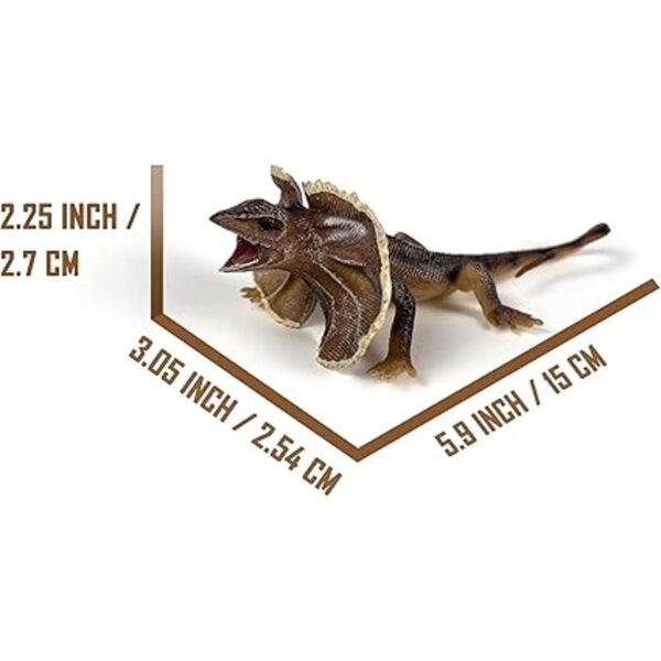 Nakimo Figura de lagarto con volantes juguete de lagarto_2