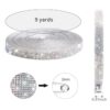 Tiras autoadhesivas de diamantes de imitación 9 yardas