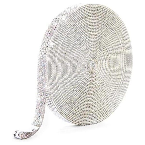 Tiras autoadhesivas de diamantes de imitación 9 yardas