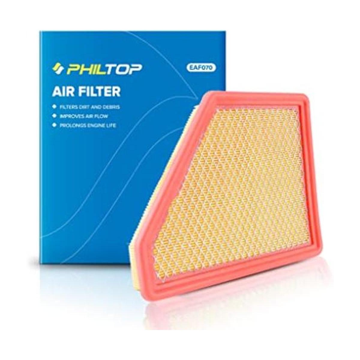 PHILTOP Filtro de aire del motor EAF070 de repuesto para