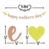 Cartel de felicitación para el día de la madre con