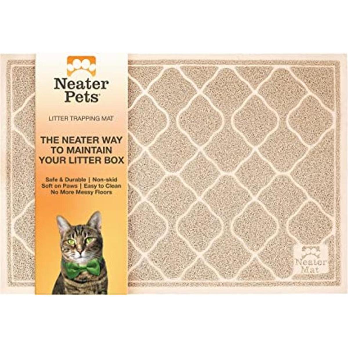 Neater Pets Tapete para atrapar arena material grueso y
