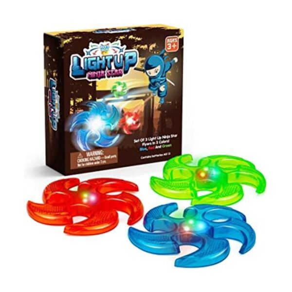 Juego de volantes Ninja iluminados 3 estrellas_1
