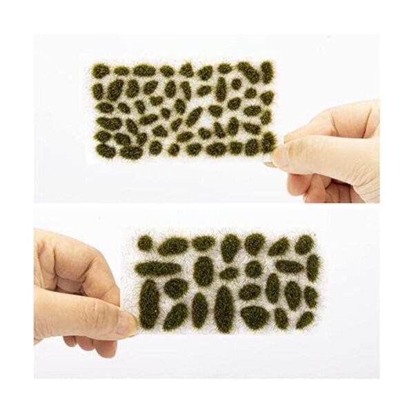 Juego de 78 piezas de modelo de césped estático con