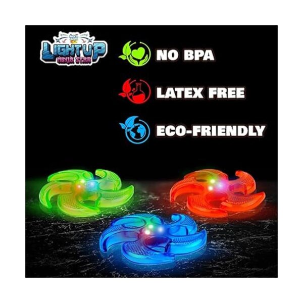 Juego de volantes Ninja iluminados 3 estrellas_2
