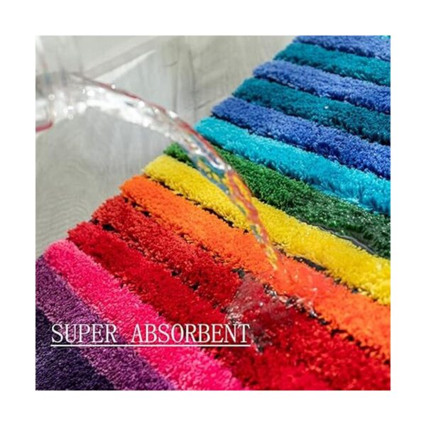 NIENLCIP Coloridas alfombras de baño con diseño de